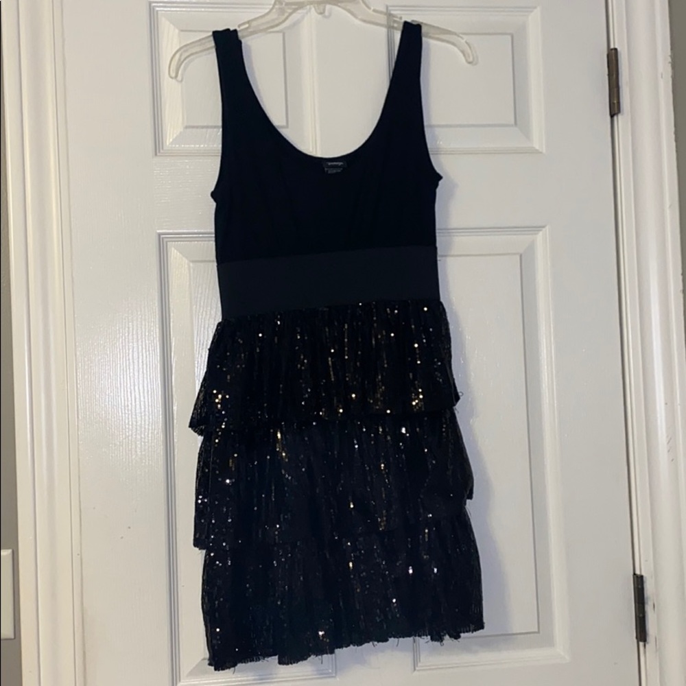 Black Sequin Dress